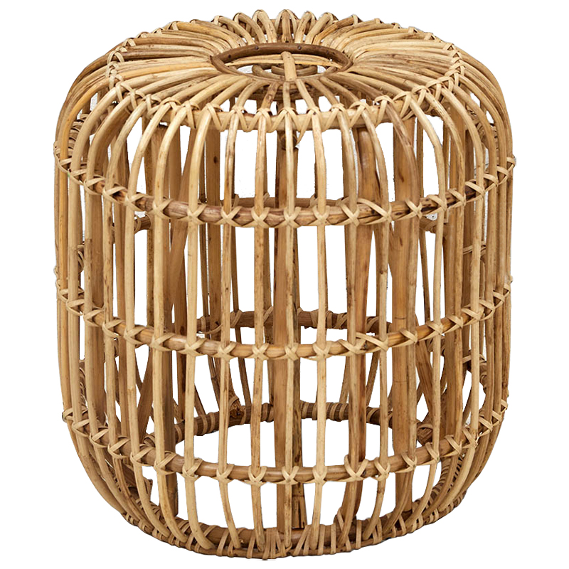 Плетеный приставной столик Wicker Side Table Древесина в Нижнем Новгороде | Loft Concept 