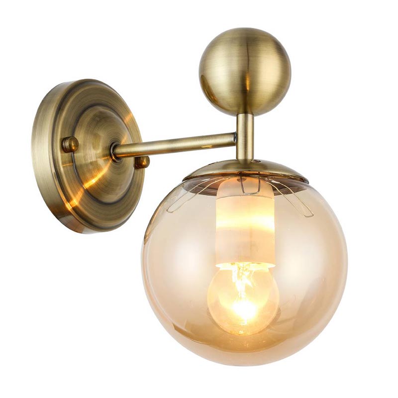 Бра Demian Bronze Wall Lamp Бронза Янтарный в Нижнем Новгороде | Loft Concept 