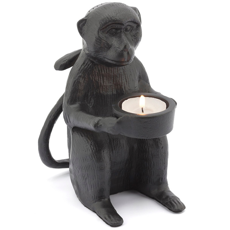 Подсвечник CANDLEHOLDER MONKEY ALLU Черный в Нижнем Новгороде | Loft Concept 