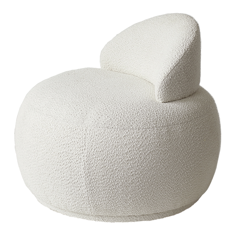 Кресло Boucle Snowball Armchair Белый в Нижнем Новгороде | Loft Concept 