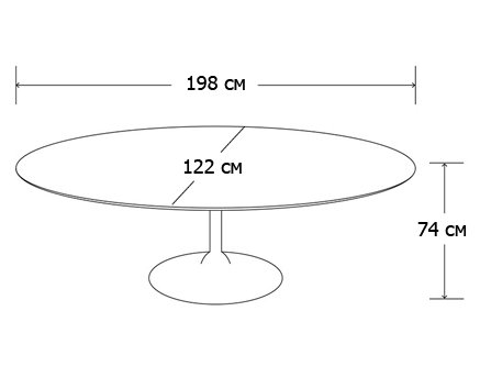 Стол Oval Tulip в Нижнем Новгороде