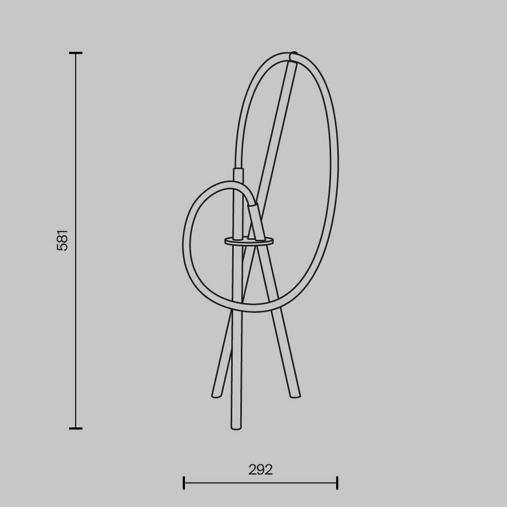 Настольный светильник Crochet Black 3000К 15Вт в Нижнем Новгороде