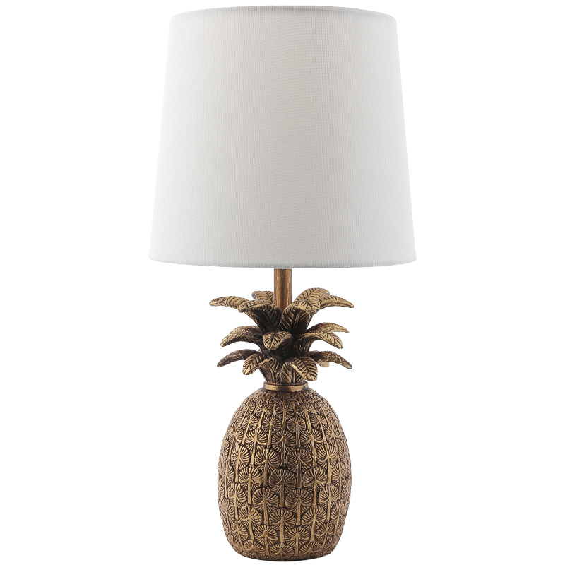 Настольная лампа Pineapple Table lamp Белый Золотой в Нижнем Новгороде | Loft Concept 