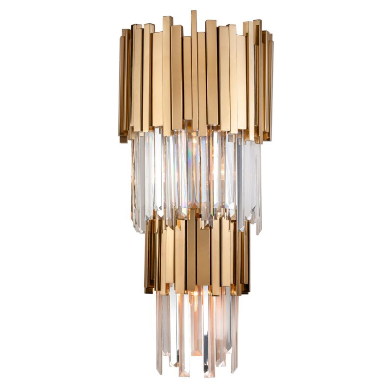 Бра Luxxu Modern Cascade Wall Lamp Gold 71 Золотой Прозрачное Стекло в Нижнем Новгороде | Loft Concept 