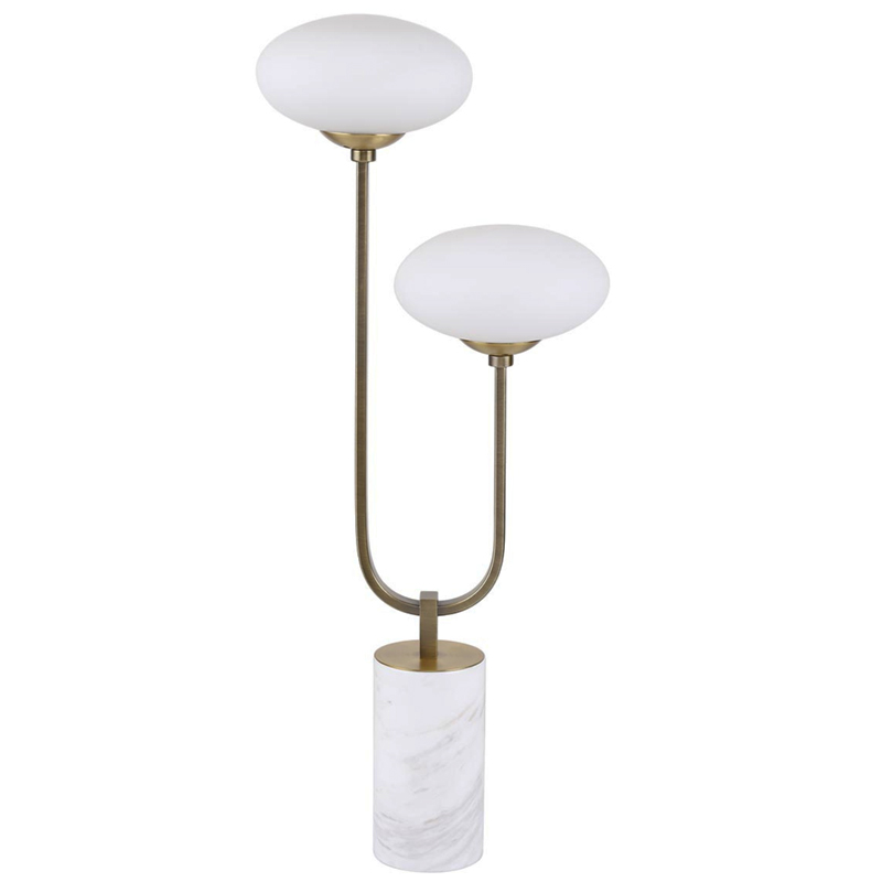 Oval Balls Mushrooms Table Lamp Brass Латунь Прозрачный белый в Нижнем Новгороде | Loft Concept 