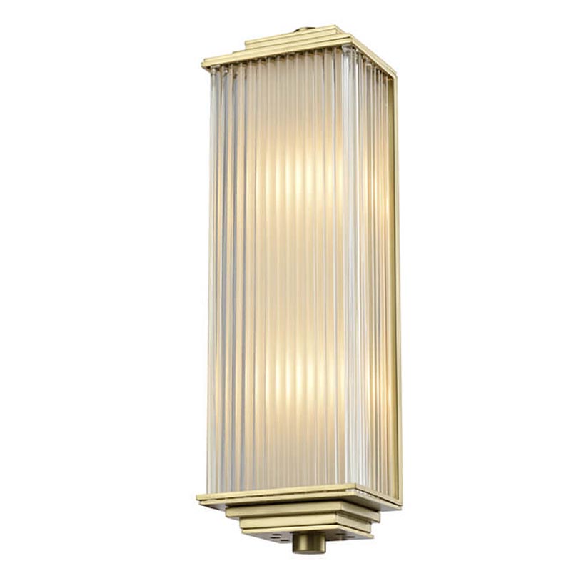 Бра Brion Glass Rectangle Wall Lamp Brass Латунь Прозрачный (Transparent) в Нижнем Новгороде | Loft Concept 