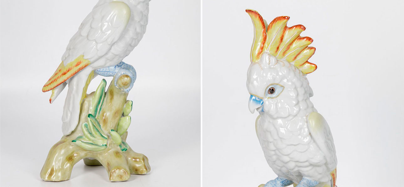 Статуэтка фарфоровая Попугай Parrot - фото