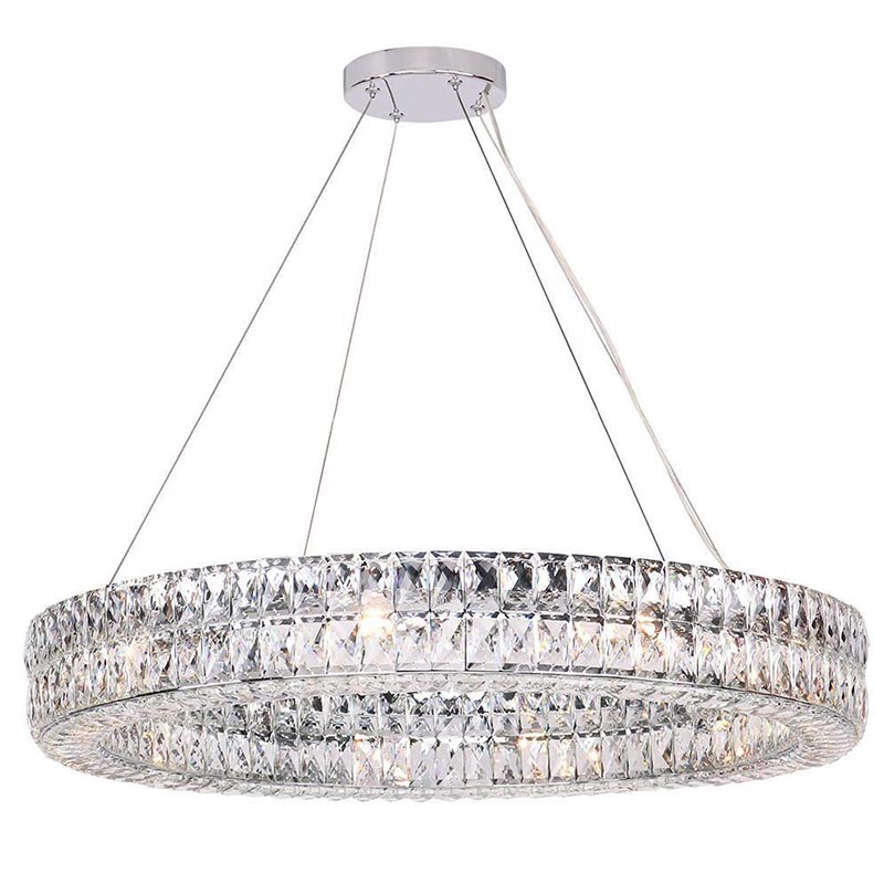 Люстра Crystal Regena Chrome Chandelier 18 Хром Прозрачный (Transparent) в Нижнем Новгороде | Loft Concept 