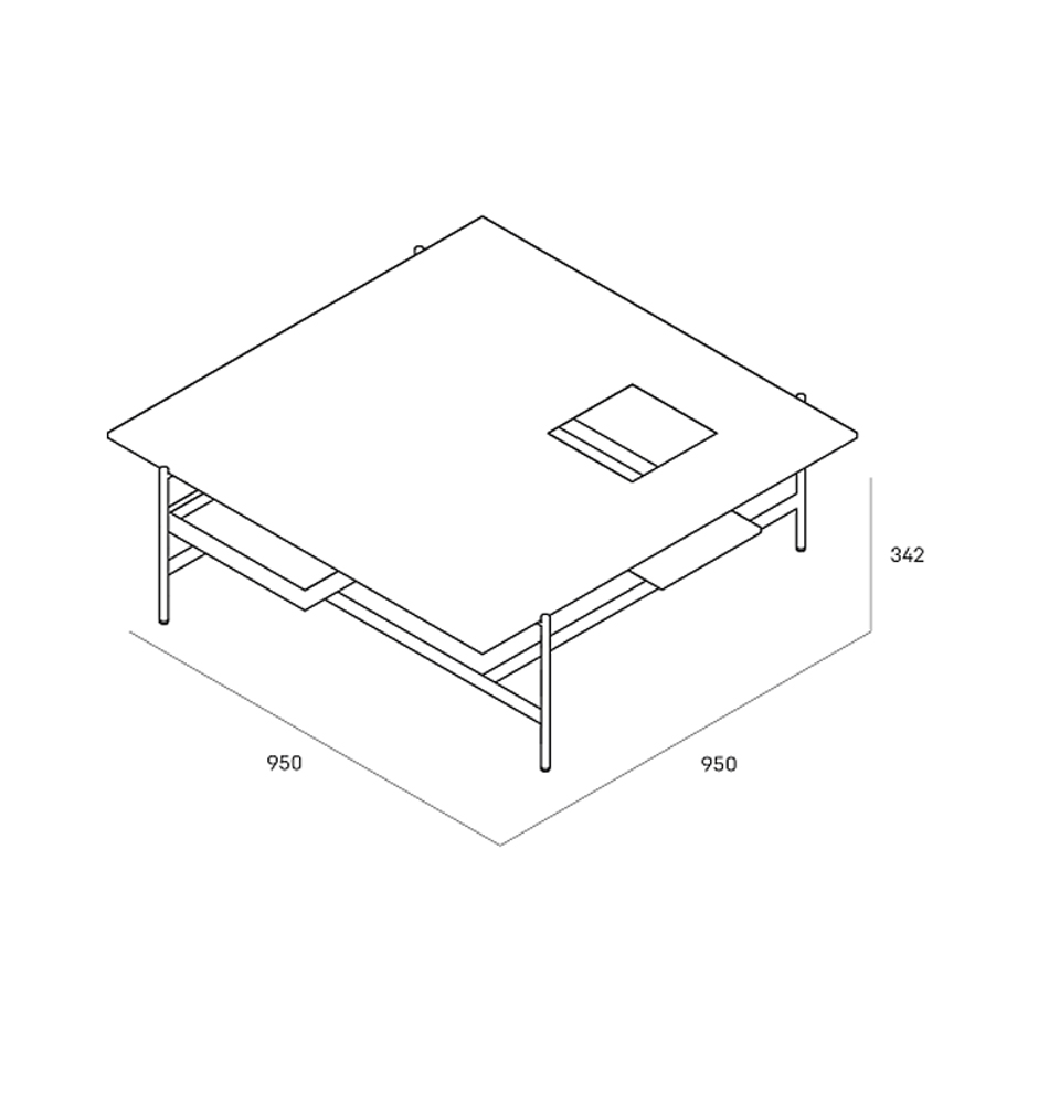 Karat журнальный столик цвета серый камень с съемным подносом в Нижнем Новгороде