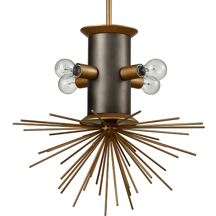 Подвесной светильник Hedgehog Chandelier Латунь в Нижнем Новгороде | Loft Concept 