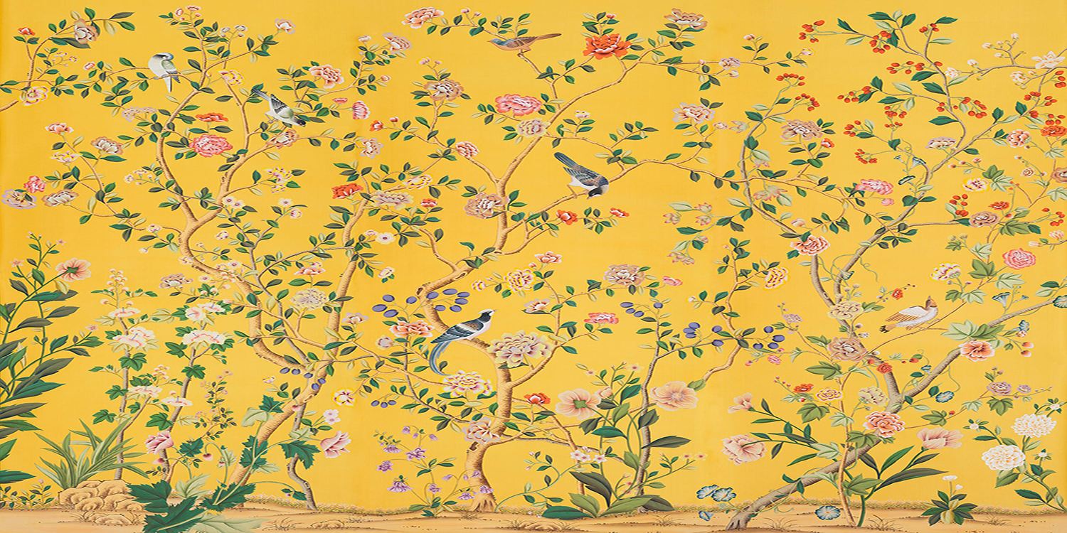 Обои ручная роспись Erdem Golden Yellow - фото