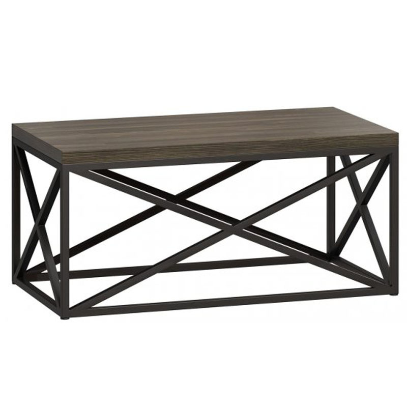 Кофейный стол Industrial Oak Geometric Coffee Table Серый Черный в Нижнем Новгороде | Loft Concept 