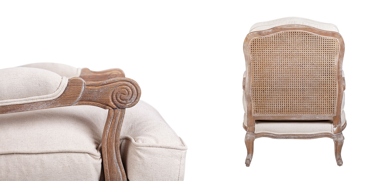 Кресло мягкое цвет бежевый Frederick - фото №1