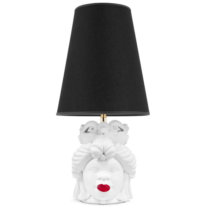 Настольная лампа Table Lamp Moro Lady Small Lipstick Black Белый Черный Красный в Нижнем Новгороде | Loft Concept 