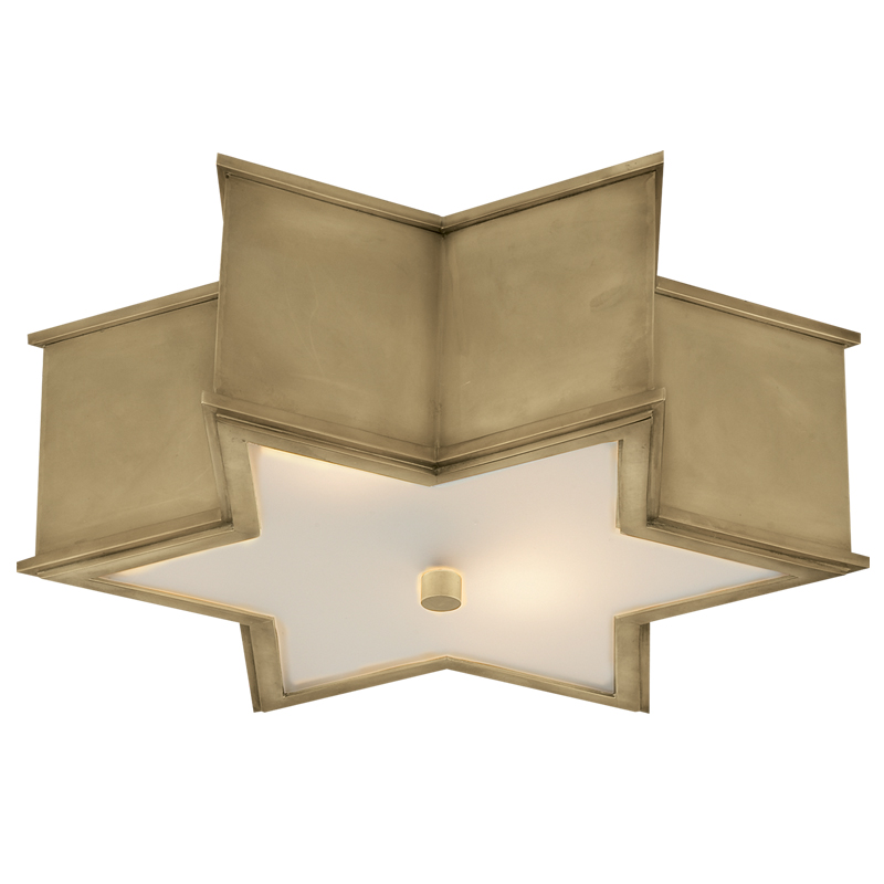 Потолочный светильник Звезда Sophia Flush Mount Brass Латунь в Нижнем Новгороде | Loft Concept 