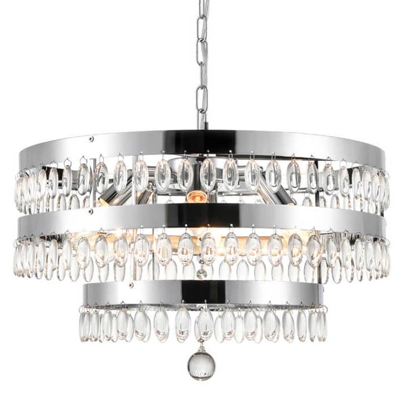 Люстра Oberon Chandelier chrome 50 Прозрачный (Transparent) Хром в Нижнем Новгороде | Loft Concept 