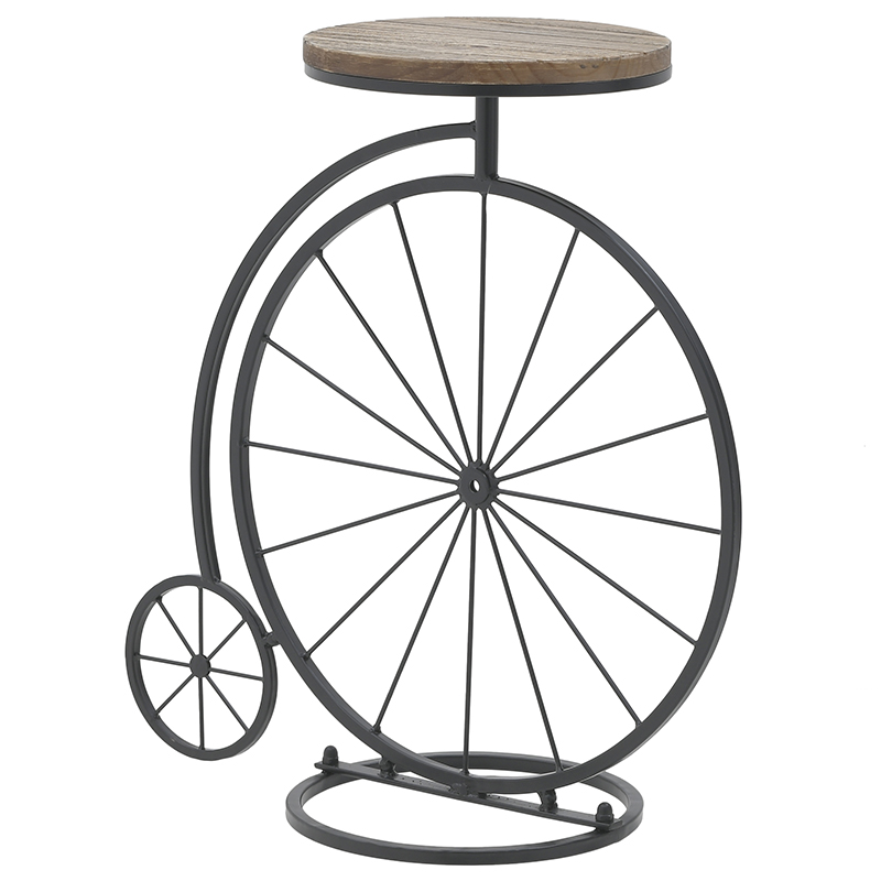 Приставной столик в виде велосипеда Penny-Farthing Side Table Черный Коричневый в Нижнем Новгороде | Loft Concept 