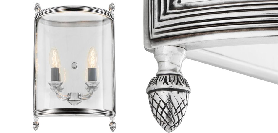 Бра Wall Lamp Lennon M Silver - фото №1