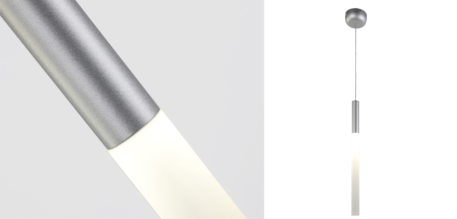 Подвесной светильник Trumpet tube ray silver - фото