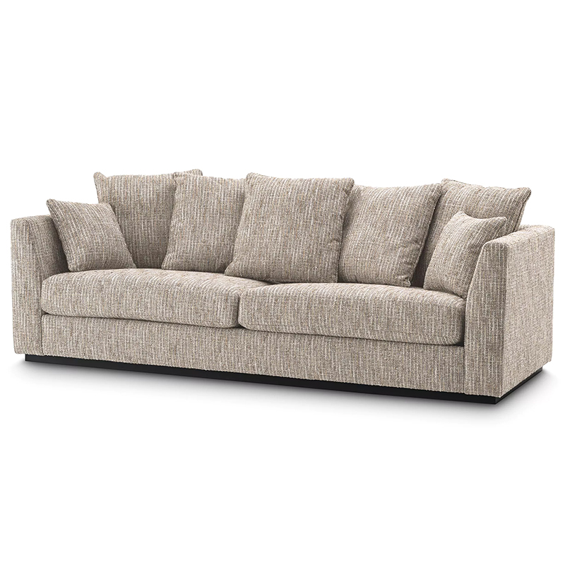 Диван Eichholtz Sofa Taylor Mademoiselle Beige Черный Бежево-серый в Нижнем Новгороде | Loft Concept 