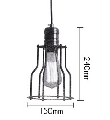 Подвесной светильник Loft Industrial Cage Filament Pendant в Нижнем Новгороде