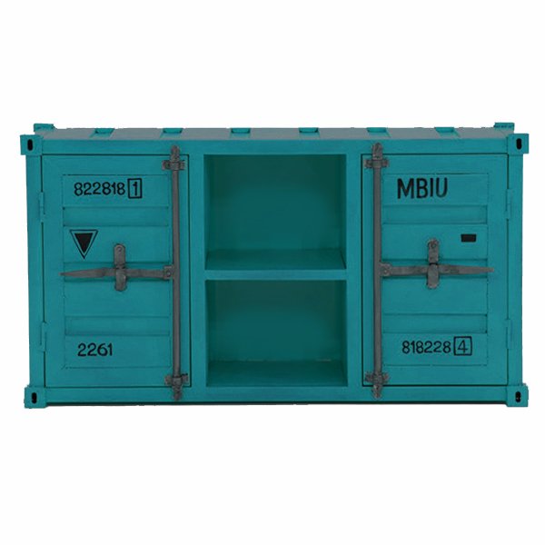 ТВ тумба Морской контейнер Loft TV container turquoise Бирюзовый в Нижнем Новгороде | Loft Concept 