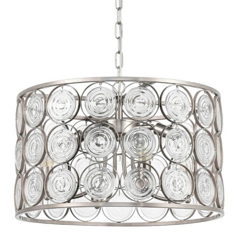 Люстра Edalina Chandelier nickel satin 50 Прозрачный (Transparent) Никель Сатин в Нижнем Новгороде | Loft Concept 