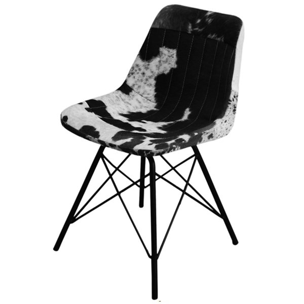 Стул Stlye Cowhide Chair Черно-белый в Нижнем Новгороде | Loft Concept 