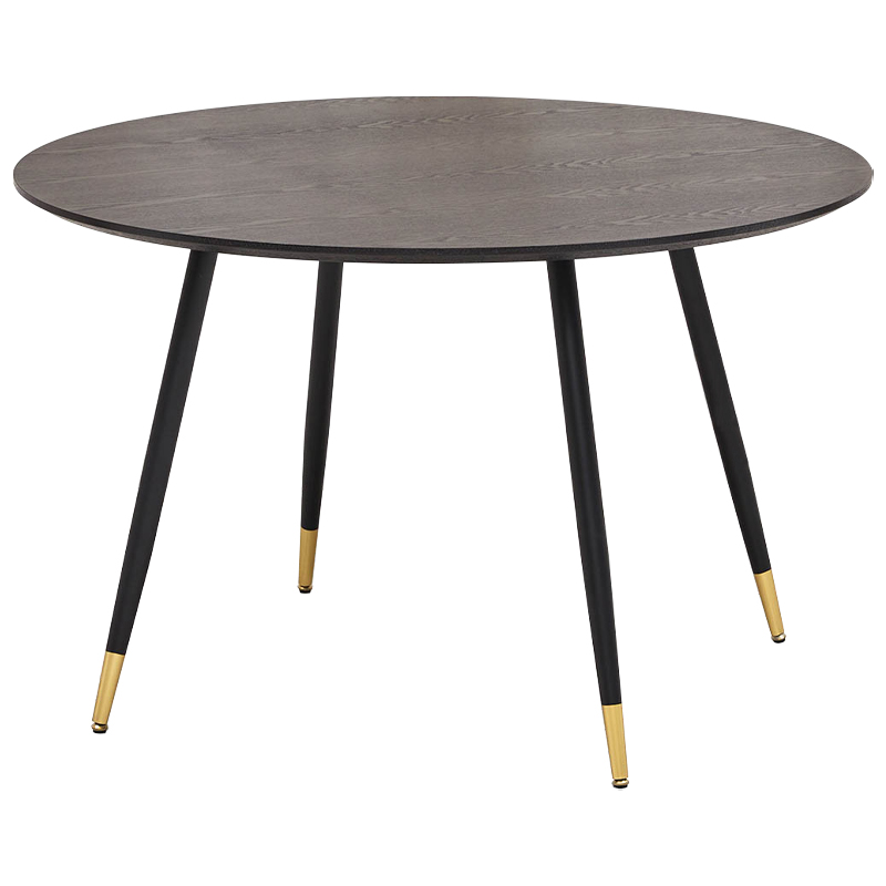 Круглый обеденный стол Mateo Round Dinner Table Коричневый Латунь в Нижнем Новгороде | Loft Concept 