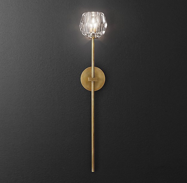 Бра RH Boule de Cristal Long Sconce Brass Латунь в Нижнем Новгороде | Loft Concept 