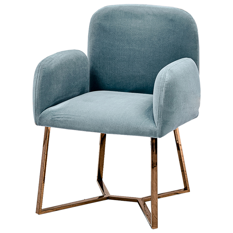 Стул Clifford Stool Pastel Blue Голубой пастельный Розовое золото в Нижнем Новгороде | Loft Concept 