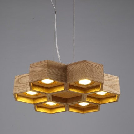 Люстра Honeycomb 6 Loft Wooden Ecolight  в Нижнем Новгороде | Loft Concept 