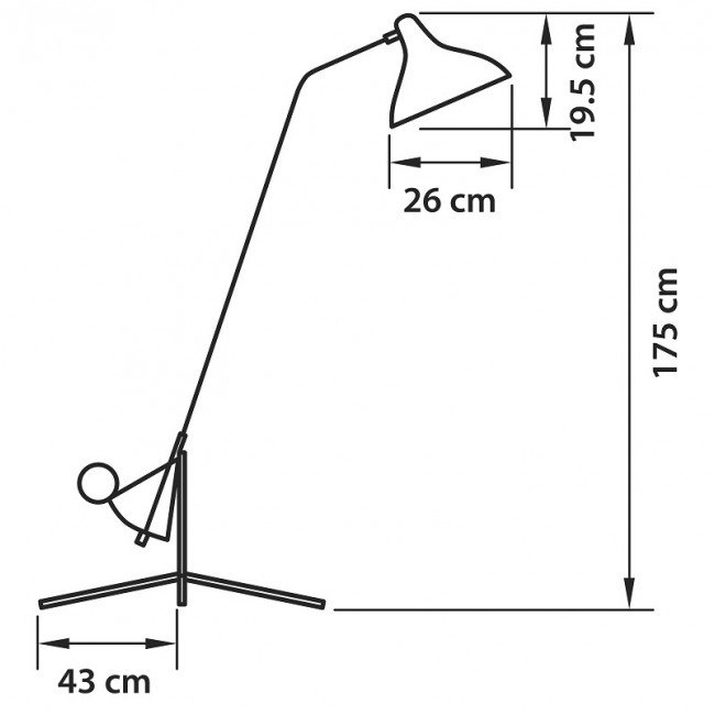 Торшер Lampara Tripod Floor Lamp в Нижнем Новгороде