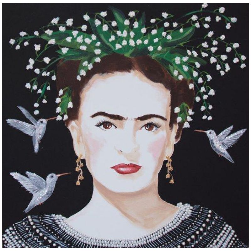 Картина “Frida with Lily of the Valley Headdress and White Hummingbirds” Мульти в Нижнем Новгороде | Loft Concept 