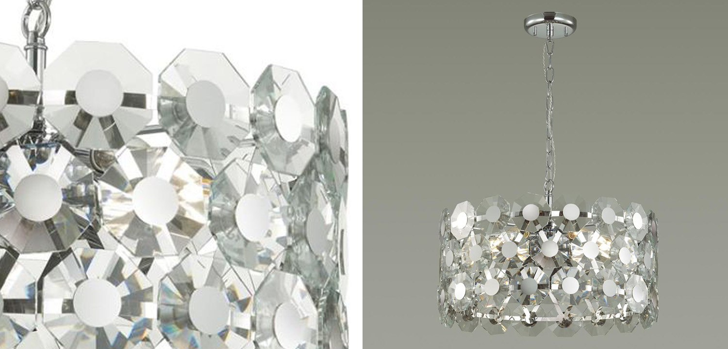 Люстра Crystal Octagons Chrome - фото