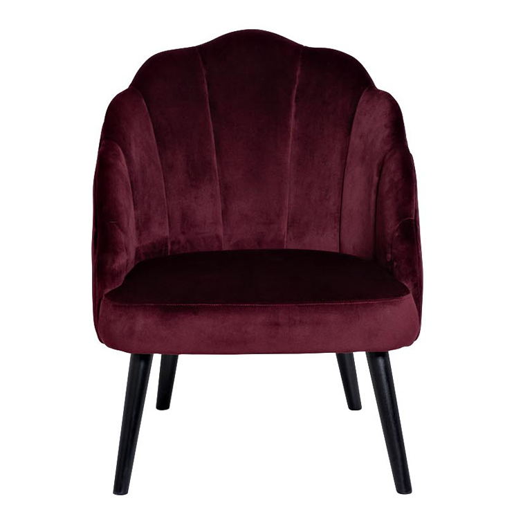 Кресло FolioFlower Armchair burgundy Бургундский красный Черный в Нижнем Новгороде | Loft Concept 