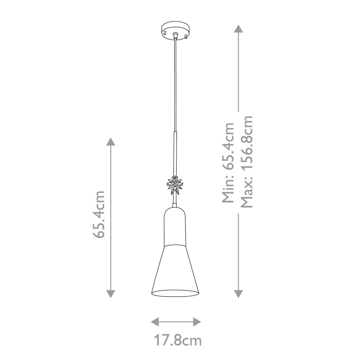  Подвесной светильник черного матового цвета с конусным плафоном 65 см Elstead Lighting в Нижнем Новгороде