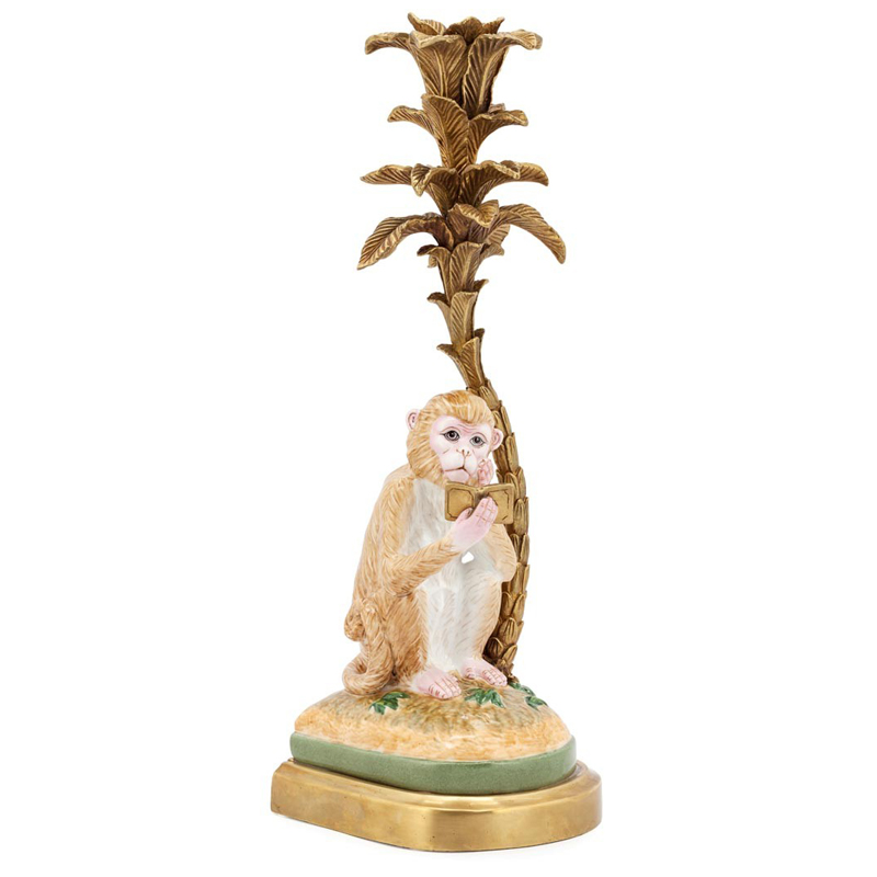 Подсвечник CANDLEHOLDER MONKEY ATLANTIDE L Бежевый Бронза в Нижнем Новгороде | Loft Concept 