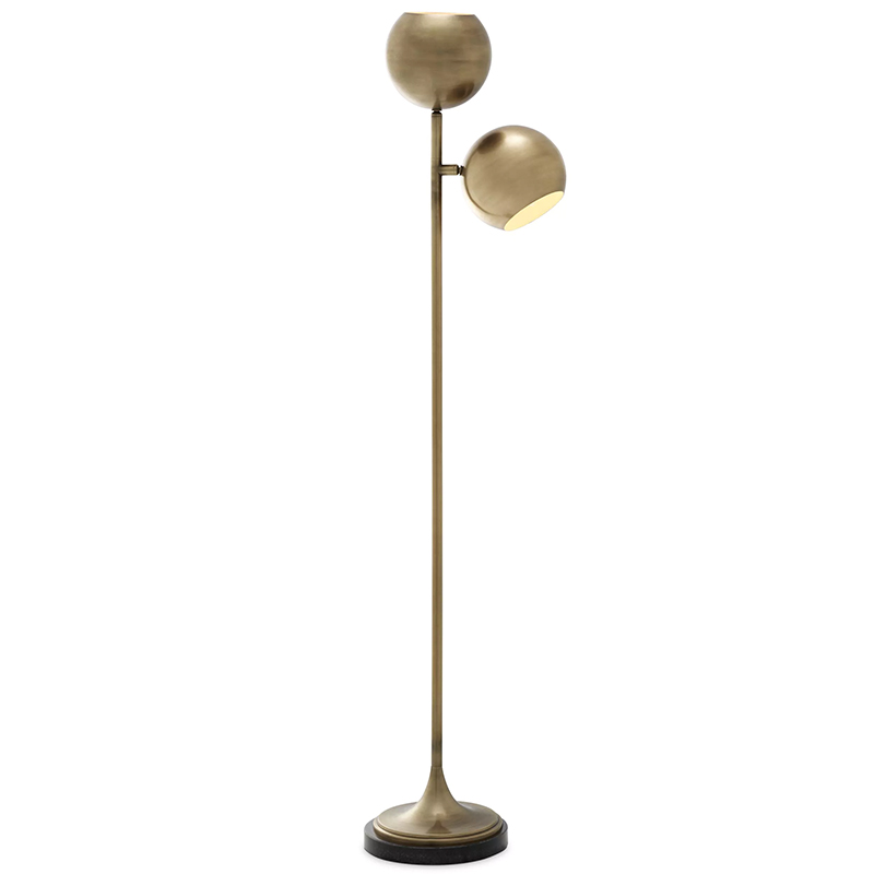 Торшер Eichholtz Floor Lamp Compton Brass Латунь Черный в Нижнем Новгороде | Loft Concept 