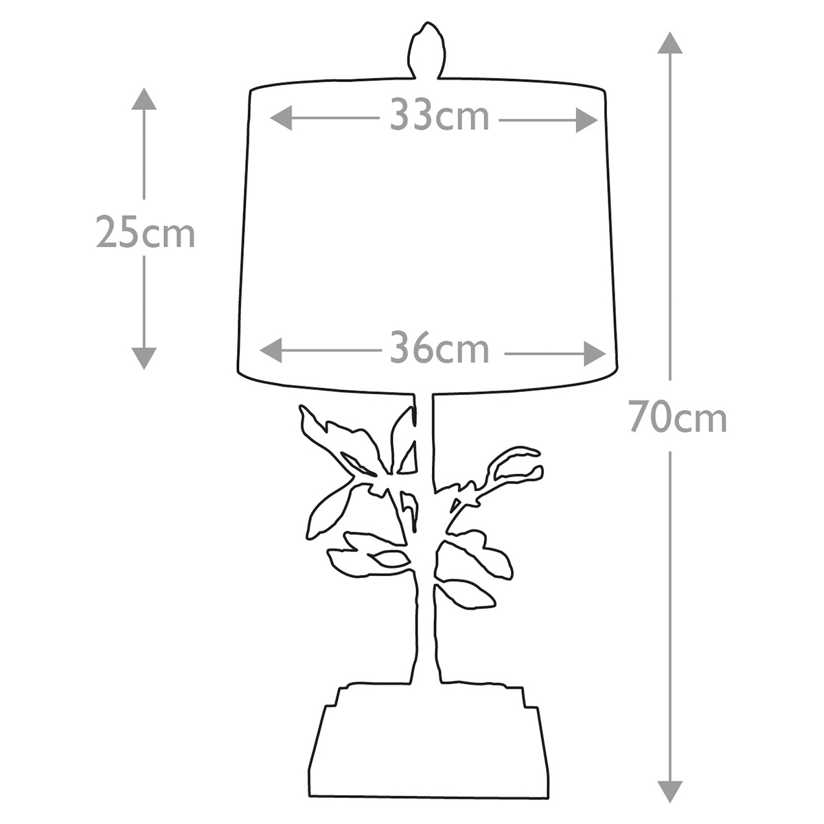 Настольная лампа с кремовым льняным цилиндрическим абажуром и ножкой в форме золотистой ветки Gilded Nola в Нижнем Новгороде