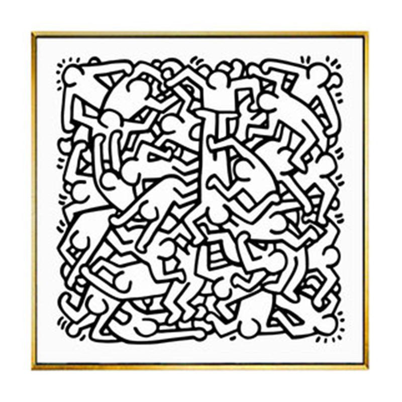 Постер Keith Haring 27 Черно-белый в Нижнем Новгороде | Loft Concept 