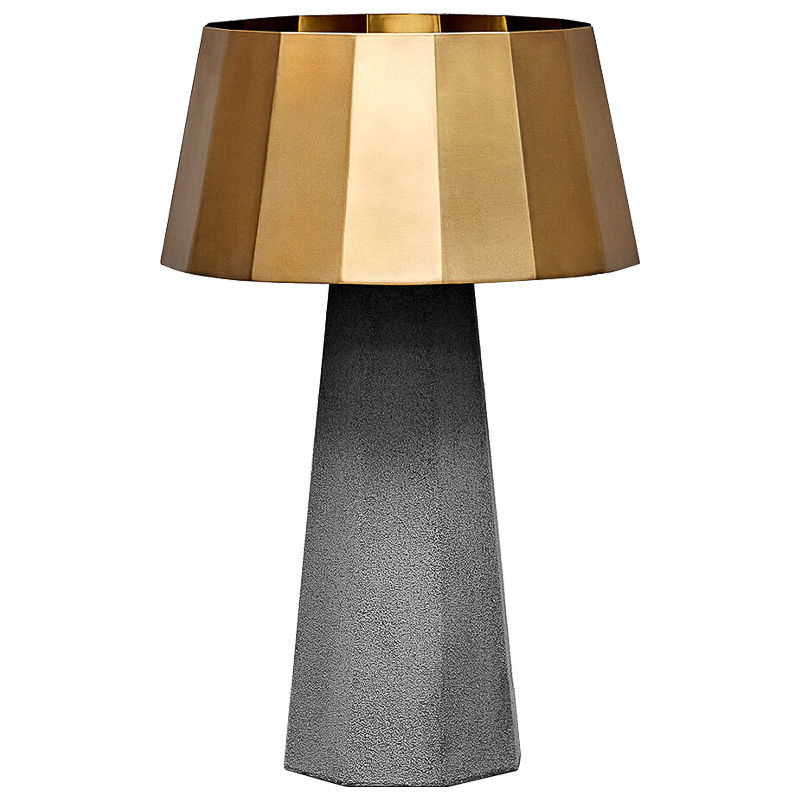 Настольная лампа Noe Concrete table lamp Серый Золотой в Нижнем Новгороде | Loft Concept 