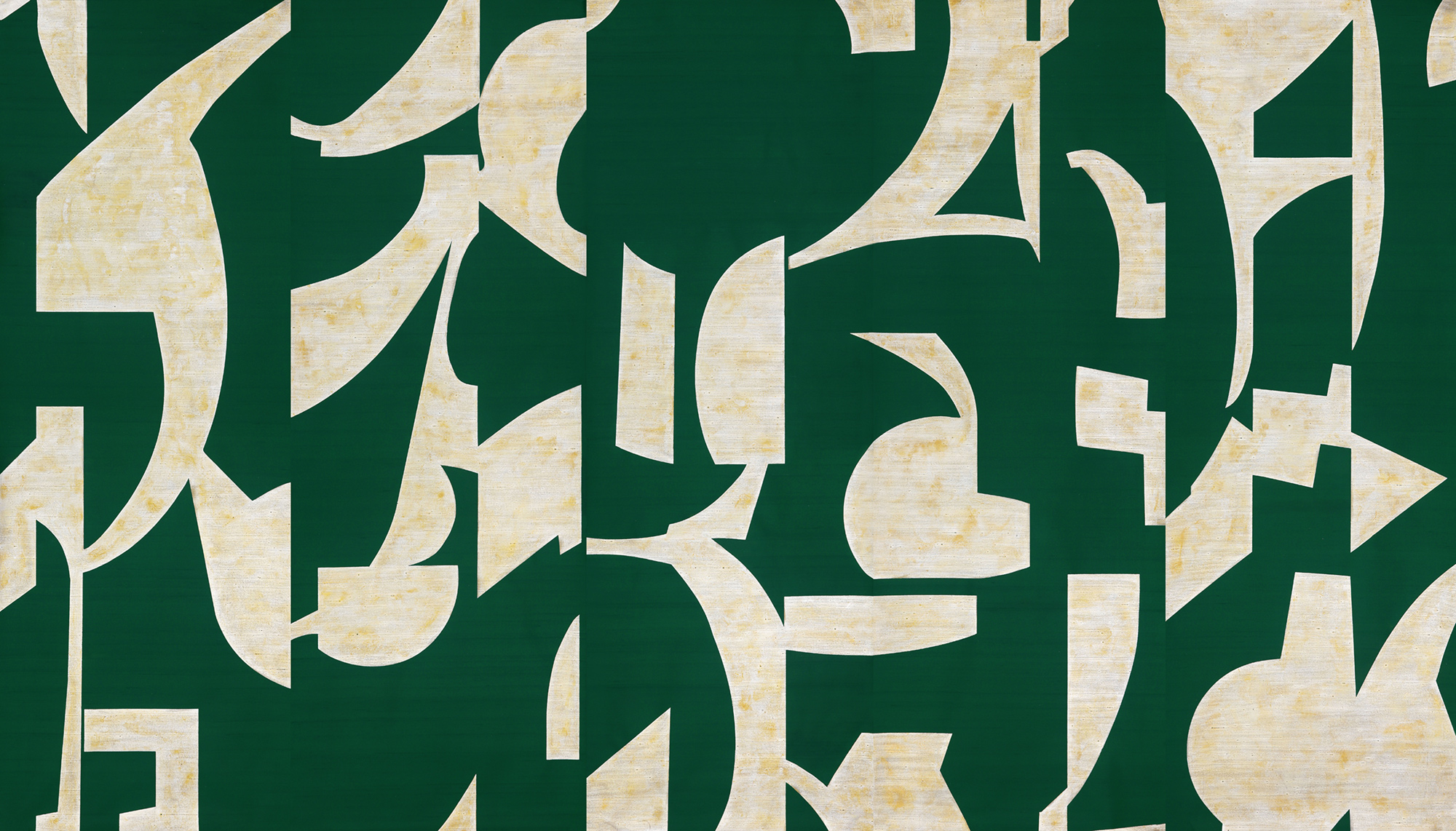 Обои ручная роспись в стиле Арт-деко Symphony Original colourway on Jade silk dupion Обои ручная роспись в стиле Арт-деко Symphony Original colourway on Jade silk dupion - постер Loft-Concept в Нижнем Новгороде
