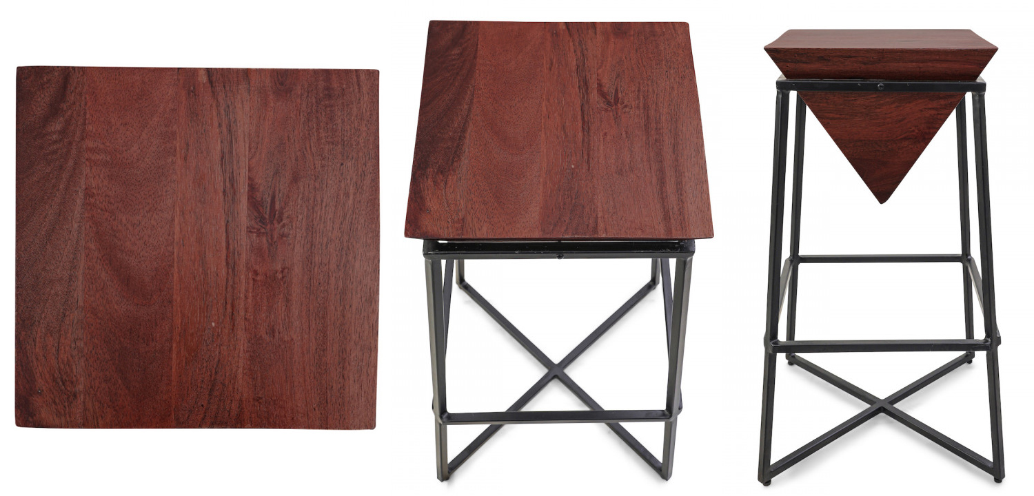 Приставной стол Inverted Pyramid Side Table dark - фото