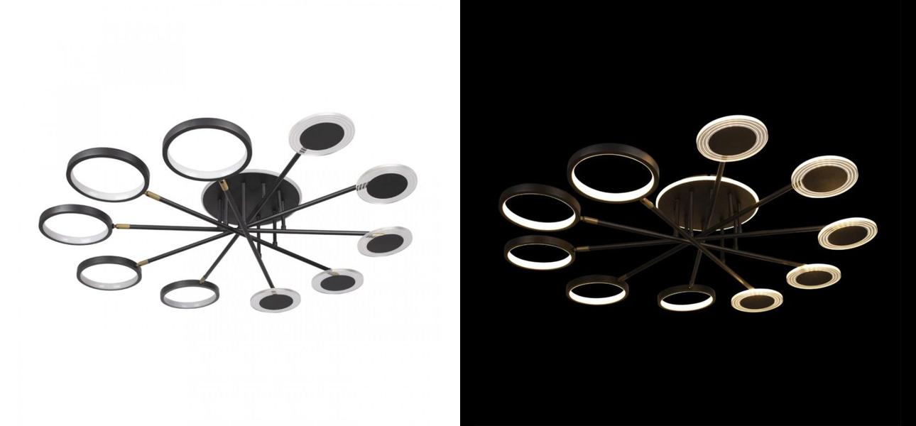 Люстра светодиодная BENDIK LIGHTING Black 10 плафонов - фото №1