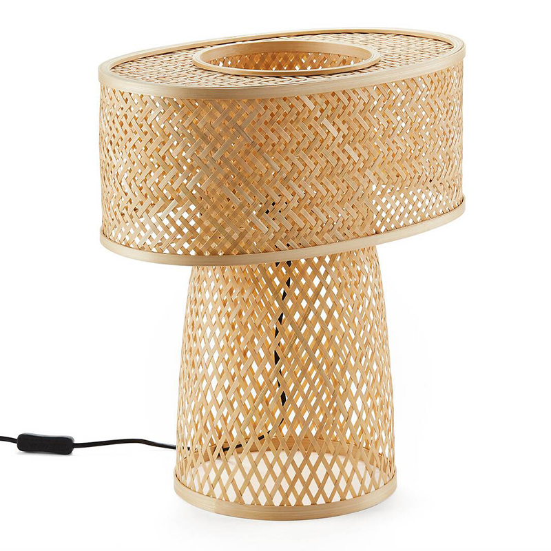 Настольная лампа Maren Wicker Table lamp Бежевый в Нижнем Новгороде | Loft Concept 