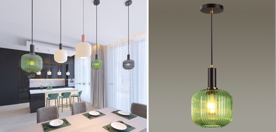 Подвесной светильник Ferm Living chinese lantern Green Подвесной светильник Ferm Living chinese lantern Green - Loft-Concept в Нижнем Новгороде
