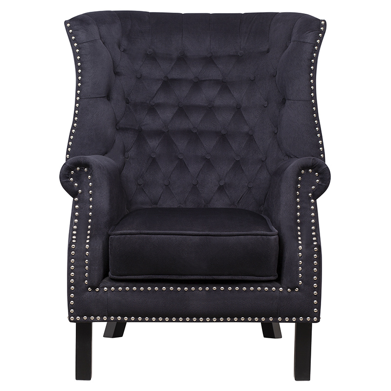 Кресло Charlie Armchair black velour Черный в Нижнем Новгороде | Loft Concept 