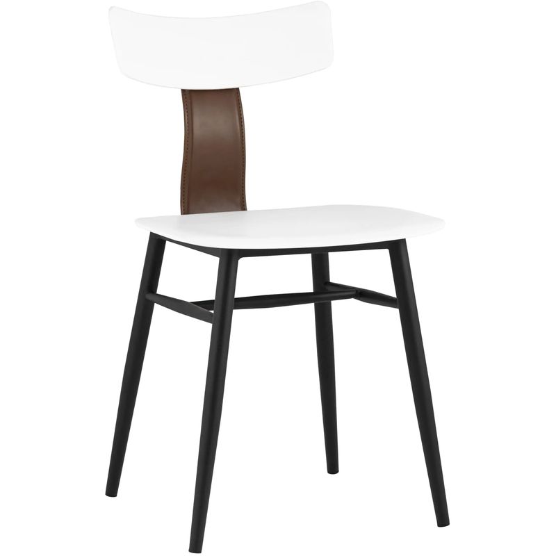 Стул ANT White Eco-Leather 2 шт Белый Коричневый Черный в Нижнем Новгороде | Loft Concept 