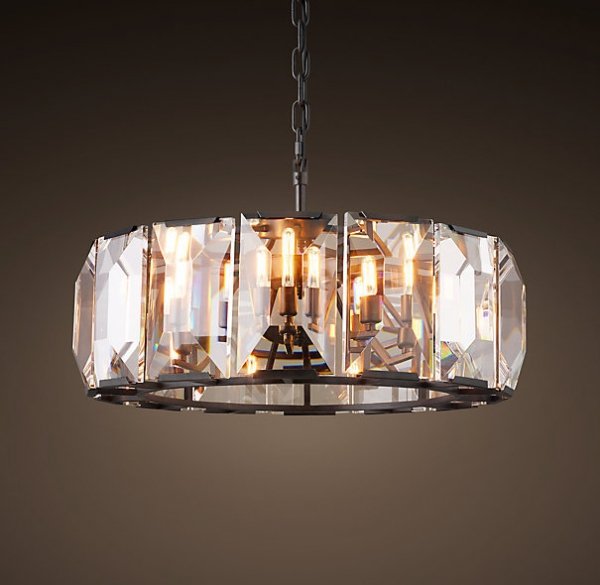 Люстра RH Harlow Crystal Round Chandelier 6 Черный в Нижнем Новгороде | Loft Concept 